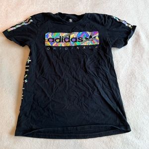 ✿ Adidas — chrome tshirt — S